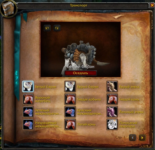 Автоизучение заклинаний и верховой езды